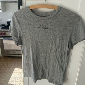 Madewell Heather Gray graphic Tee